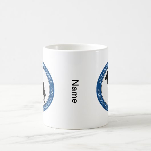 Mok, gepersonaliseerd en Malinois Rescue Logo Koffiemok (Center)