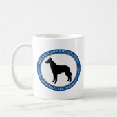 Mok, gepersonaliseerd en Malinois Rescue Logo Koffiemok (Links)