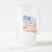 Mok Gepersonaliseerde naam (namen) Woorden USA vla (Voorkant rechts)