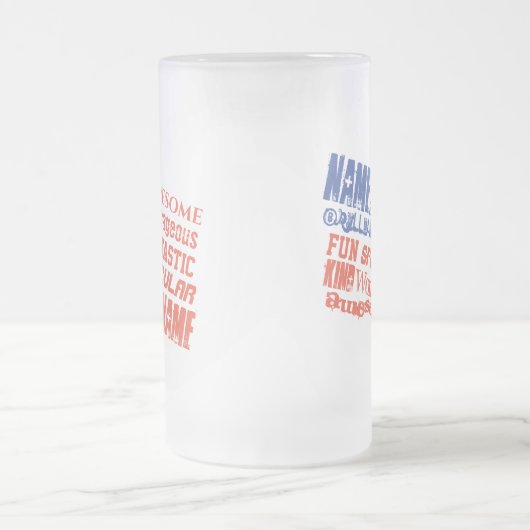 Mok Gepersonaliseerde naam (namen) Woorden USA vla (Center)