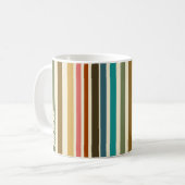 Mok Gepersonaliseerde Retro Stripe Miami Sherbet (Voorkant links)
