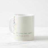 Mok geperste wilde bloemen (Voorkant links)