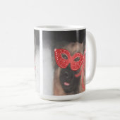 Mok German Shepherd Mardi Gras Mask Red (Voorkant rechts)