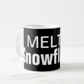Mok gesmolten snowflakes koffie (Voorkant links)