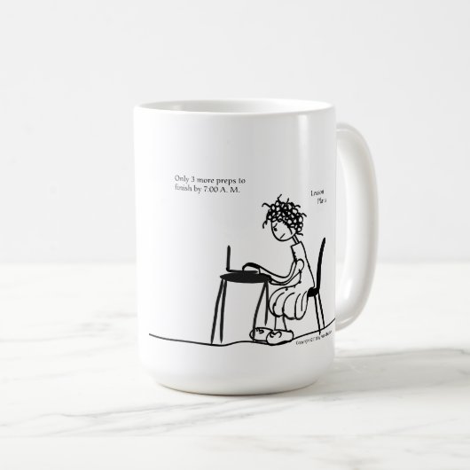 Mok gestreden leraar (Voorkant rechts)