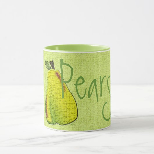 Mok getextureerde peren (limoen) (Midden)