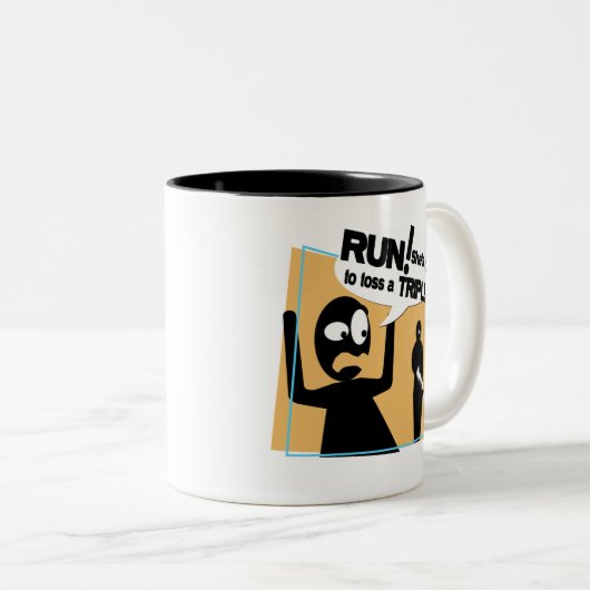 mok "Gevaarlijk rifle Toss" koffie (Voorkant rechts)