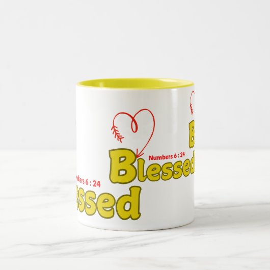 Mok_Gezegend Tweekleurige Koffiemok (Center)