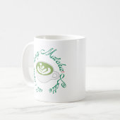 Mok GIFT, Matcha-liefhebber cadeau, matcha mok cad (Voorkant links)