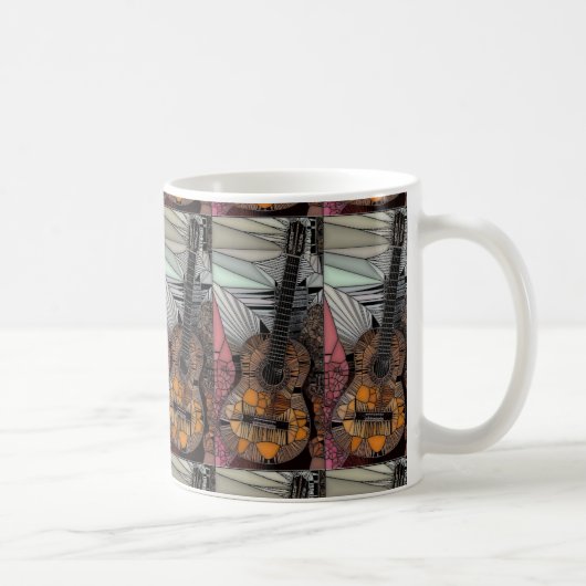 Mok gitaar Glas in lood (Rechts)