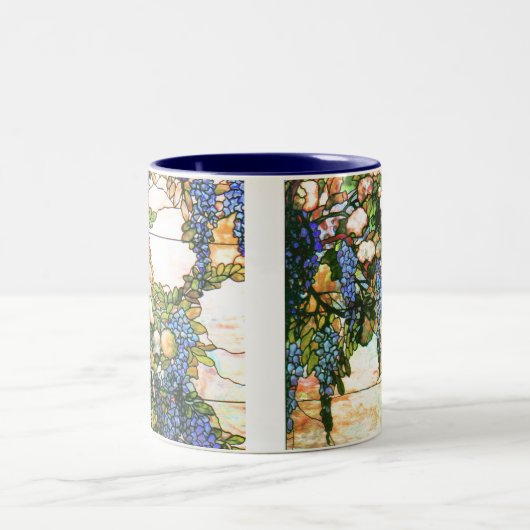 Mok Glas in lood Wisteria Tiffany (Center)