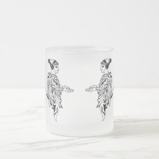 Mok glazen Mok: oud Grieks beeld (Center)