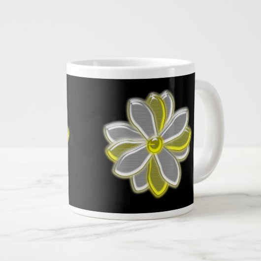 Mok gloeiende Daisy Flower (Voorkant rechts)