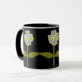 Mok gloeiende Daisy Flower (Voorkant links)