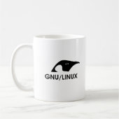 MOK GNU/Linux-pinguïn met opdrachtregel (Links)