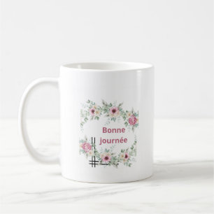 Mok Goedemorgen Florale Roos & Bloemen Aquarel –
