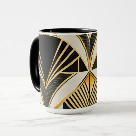  Mok "Golden Art Deco" (Voorkant links)