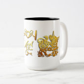 Mok Golden Ox Paper-cut Chinese nieuwjaarsdag 2021 (Voorkant rechts)