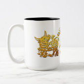 Mok Golden Ox Paper-cut Chinese nieuwjaarsdag 2021 (Links)