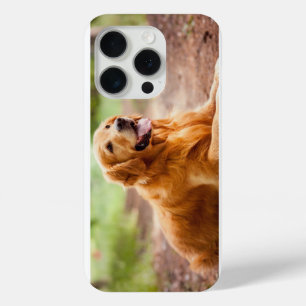 Mok Golden Retriever Love - Schattige huisdiereige iPhone 15 Pro Case
