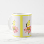 Mok Goldfinch op Coneflower (Voorkant links)