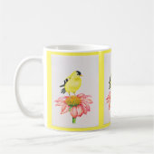 Mok Goldfinch op Coneflower (Links)