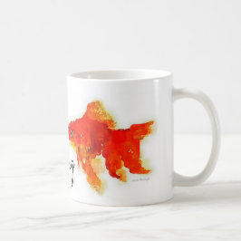 mok Goldfish Coffee "Gewoon door te zwemmen"