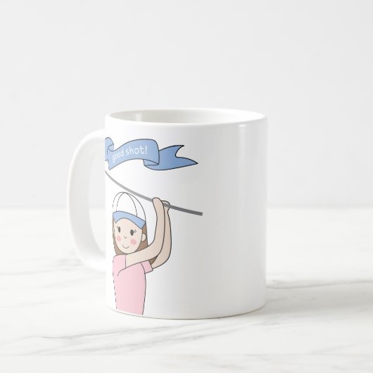 mok golfmeisje (Voorkant links)