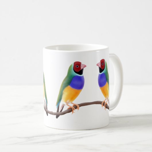 Mok Gouldian Finches (Voorkant rechts)