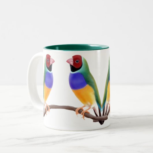 Mok Gouldian Finches (Voorkant links)