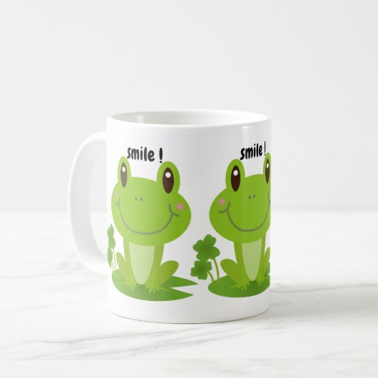 Mok grenouille personnalisé, mok in café grenouill (Voorkant links)