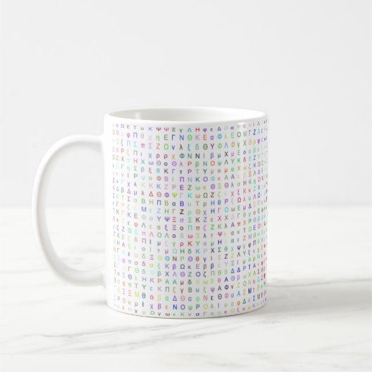 Mok Griekse brieven 11oz (Links)