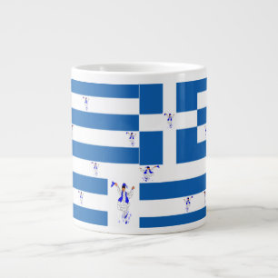 Mok/Griekse vlag/Evzones Grote Koffiekop