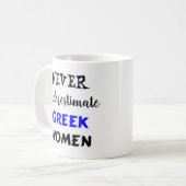 mok griekse vrouwen koffie (Voorkant links)