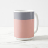 Mok grijs en koraal (Voorkant rechts)