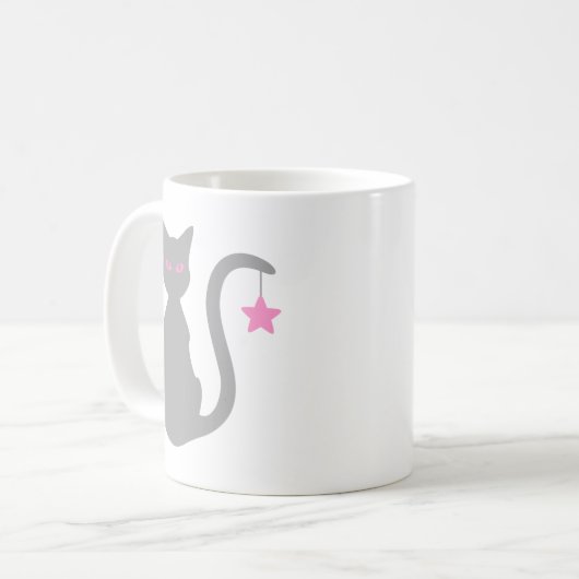 Mok grijze katten (Voorkant links)