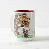 Mok/Grizzly Beer Tweekleurige Koffiemok (Voorkant links)