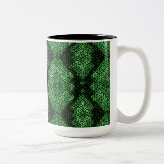 Mok groen diamanten mozaïektegels (Rechts)