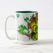 Mok groen patroonpatroon (Links)