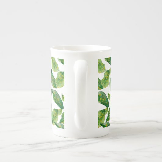 Mok groene bladeren (Achterkant)