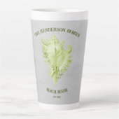 Mok groene conch Shell latte (Voorkant)