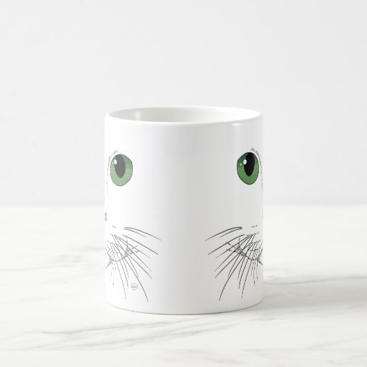 Mok groene kattenkoffie (Center)