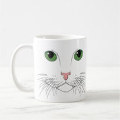 Mok groene kattenkoffie (Links)