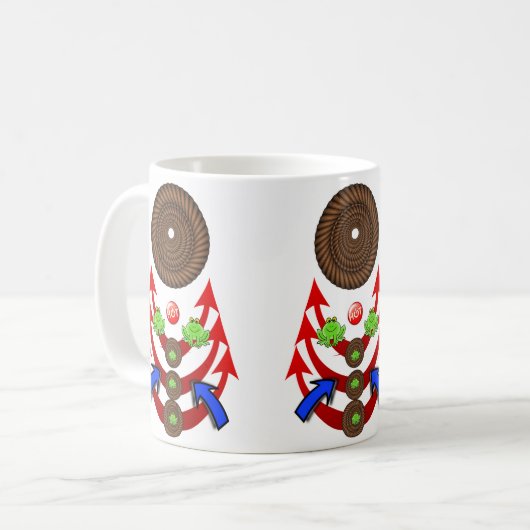 Mok groene kikkerpiek (Voorkant links)