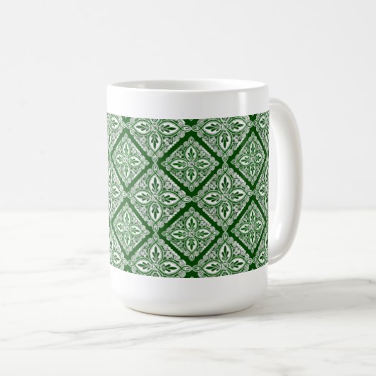 Mok groene Medallions koffie (Voorkant rechts)