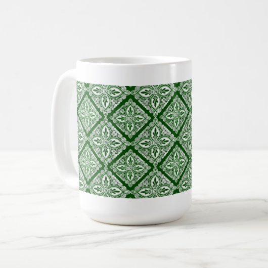 Mok groene Medallions koffie (Voorkant links)