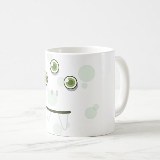 Mok Groene Monster Face (Voorkant rechts)