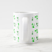 Mok Groene Shamrocks Pattern (Achterkant)