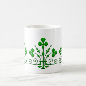 Mok groene Shamrocks Pattern (Center)