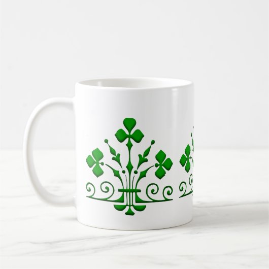 Mok groene Shamrocks Pattern (Links)